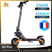 KUKIRIN G2 Pro 2025 Edition Adult Commuter Electric Scooter 1000W Motor 48V15.6Ah Battery 9 Inch 45KM/H Speed Foldable E-Scooter