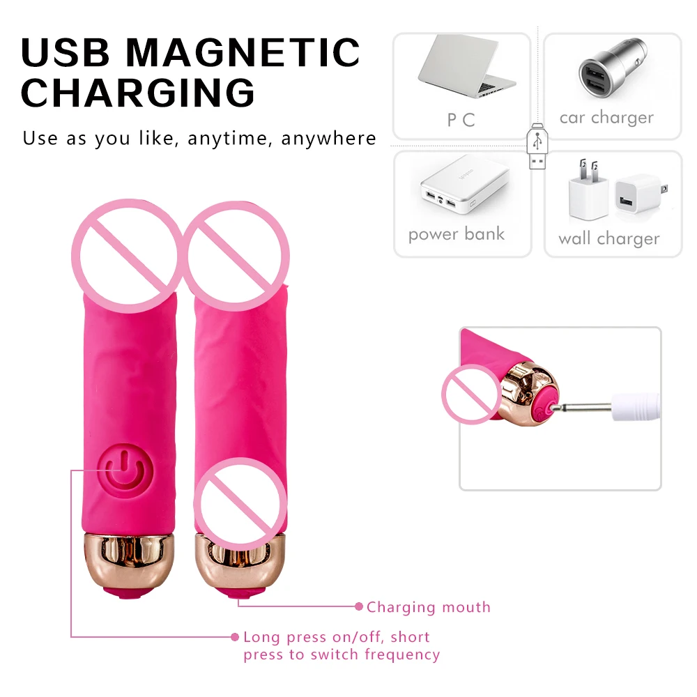 Gode vibrateur puissant à 10 vitesses pour femmes, stimulateur de Clitoris du point G, baguette magique AV, Masturbation féminine, jouets sexuels pour adultes