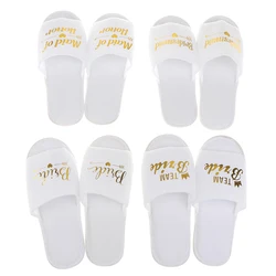 Bride Wedding Slippers For Bachelorette Party Decoration Bridesmaid Hen Party Slippers Ladies Bachelorette Party Supplies Gifts