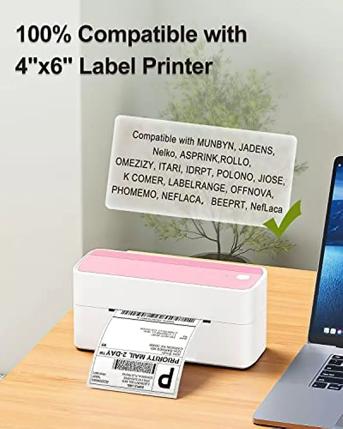 Phomemo 4x6 Thermo etiketten drucker papier 246 x mm Lüfter falten etiketten Versand zubehör für Versand pakete verwenden 241bt s Drucker