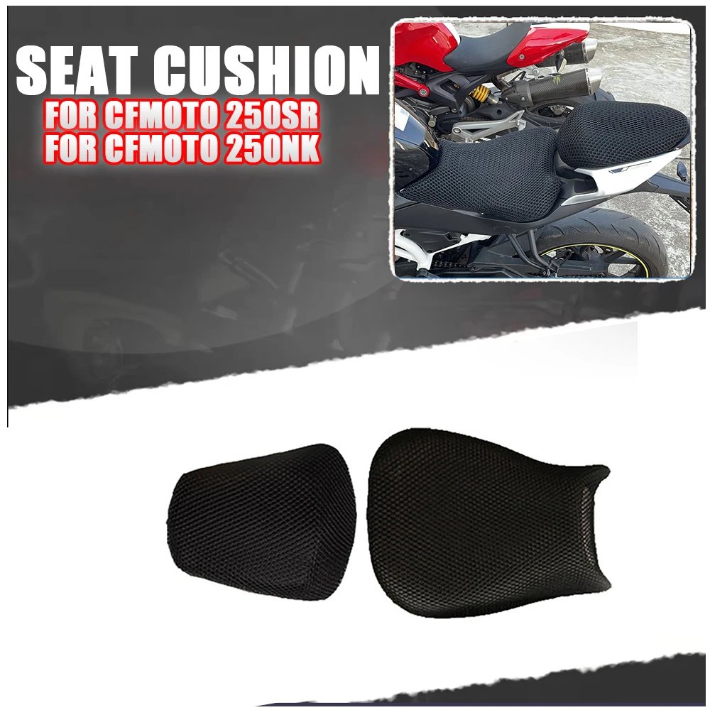 

For CFMOTO CF 250NK 250SR 250NK SR250 NK250 250 SR NK 250 NK Motorcycle Mesh Seat Cover Protector Insulation Seat Cushion Cover