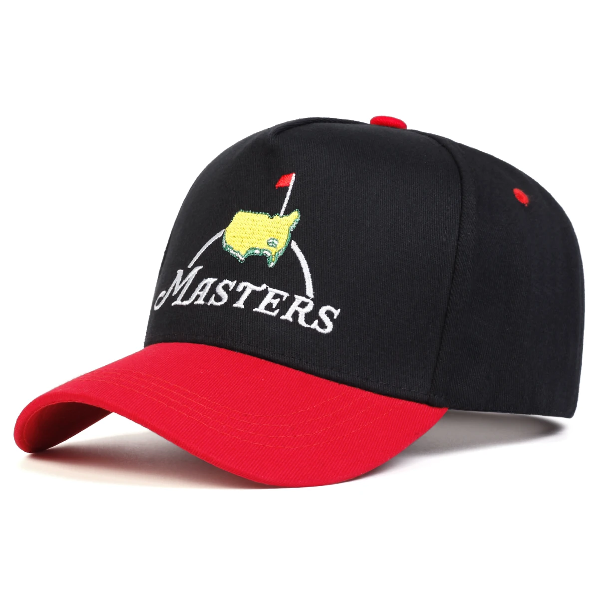 Unisex MASTERS Letter Embroidery Baseball Caps Spring and Autumn Outdoor Adjustable Casual Hats Sunscreen Hat