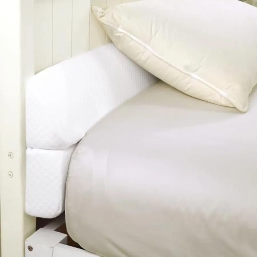 

Pillow Wedge for Headboard GapWhite Bed Wedge Gap Filler Queen Size Foldable Bed Wedge Pillow for Headboard Foam Mattress Gap F