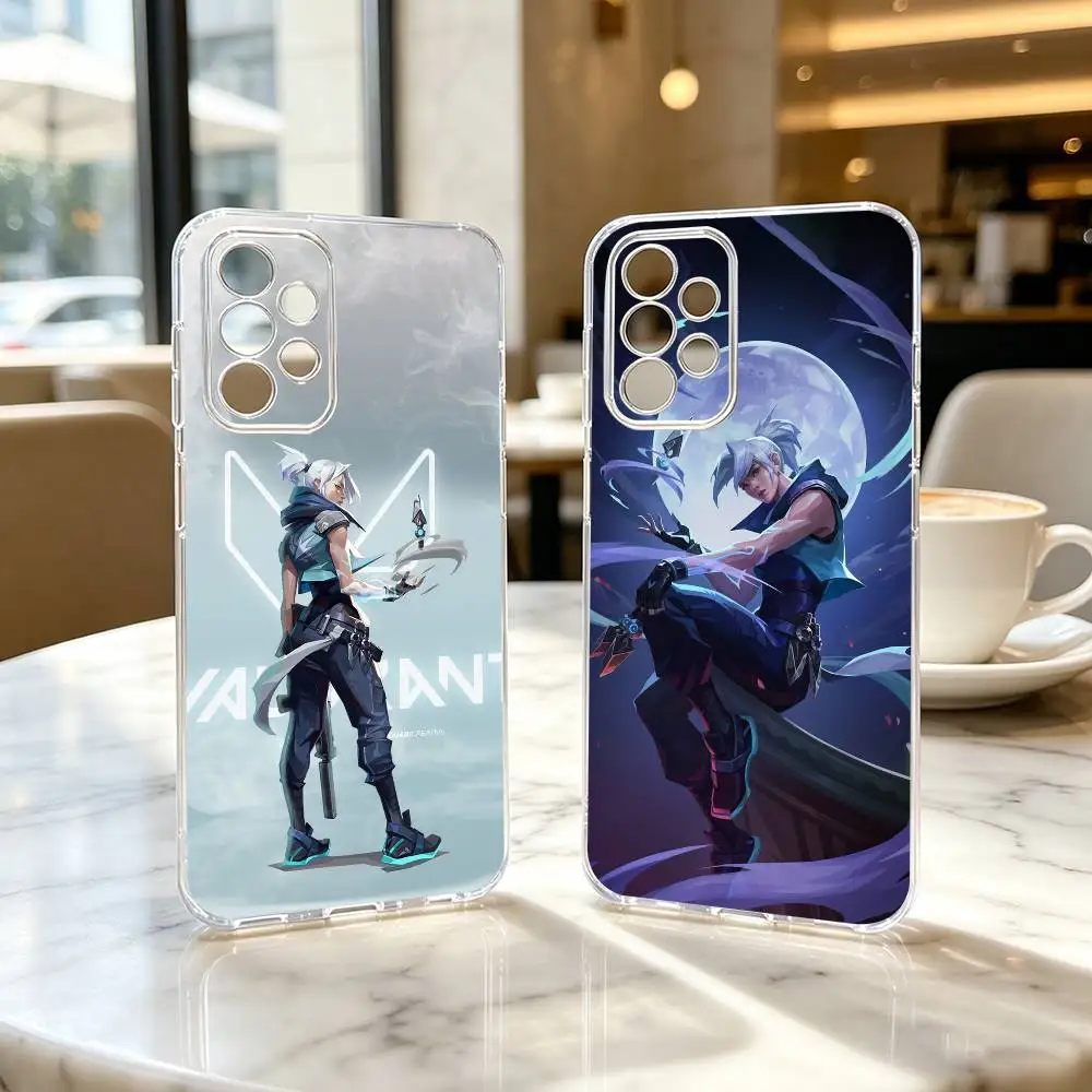 V-alorant J-Jett Game  Phone Case For Samsung S25,S24,S21,S22,S23,S30,Ultra,S20,Plus,Fe Transparent Cover