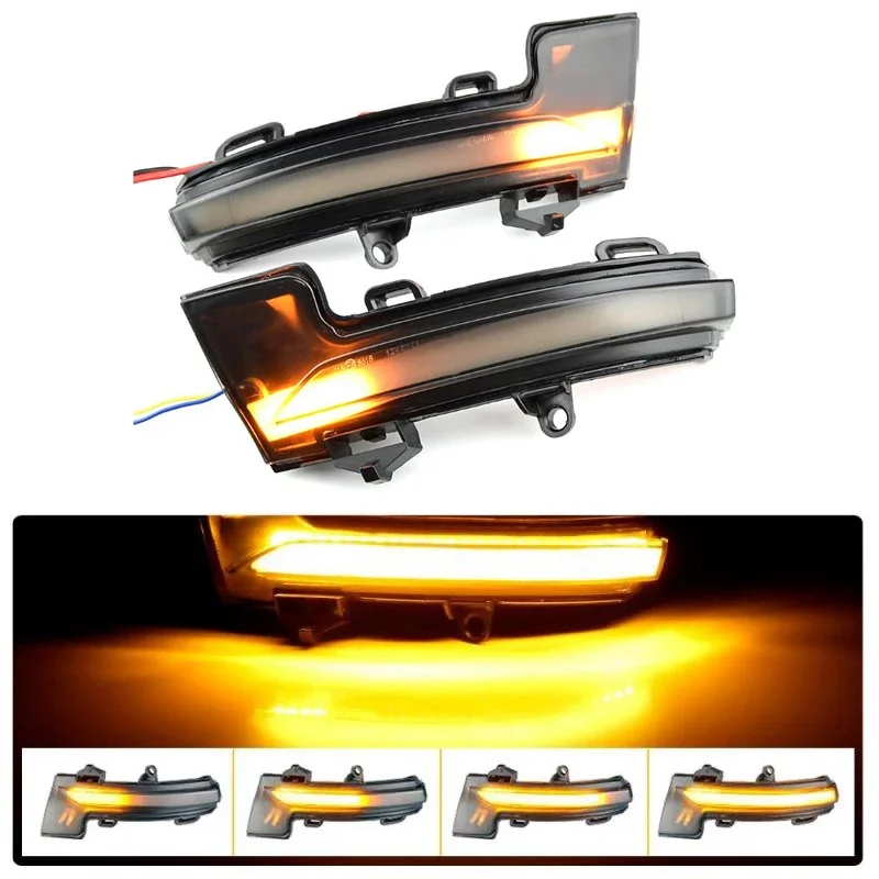 

2Pcs Dynamic LED Turn Signal Light For Skoda Octavia 3 Mk3 III A7 5E Volkswagen T-roc Troc T-Cross 2014 2015 2017 2018 2019 2020