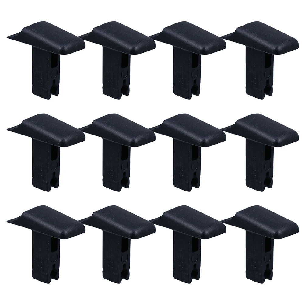 12 Pcs Extendable Ladder Switch Black Folding Parts Telescoping Button PP Material Construction Tools Wear Resistant Durable
