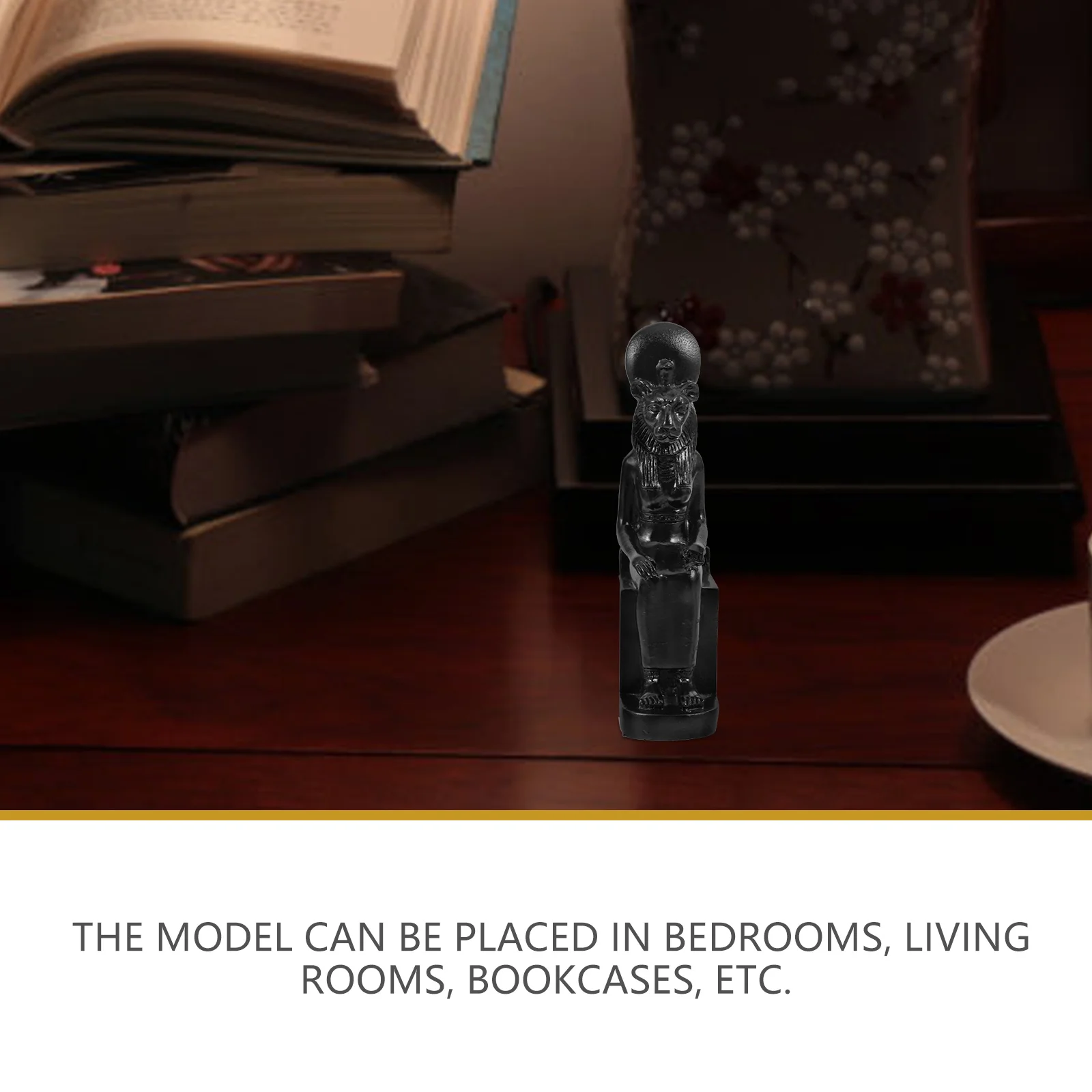 

Egyptian Statue Resin Craft Black Desktop Decor Office Home Adornment Figurine Creative Ancient Art Piece