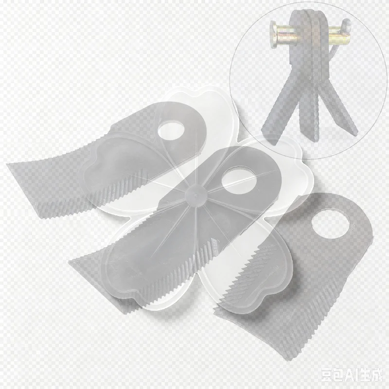 High Efficiency Straw Returning Machine Durable Serrated Hammer Blade Low Consumption for Farm Lawn Trimming