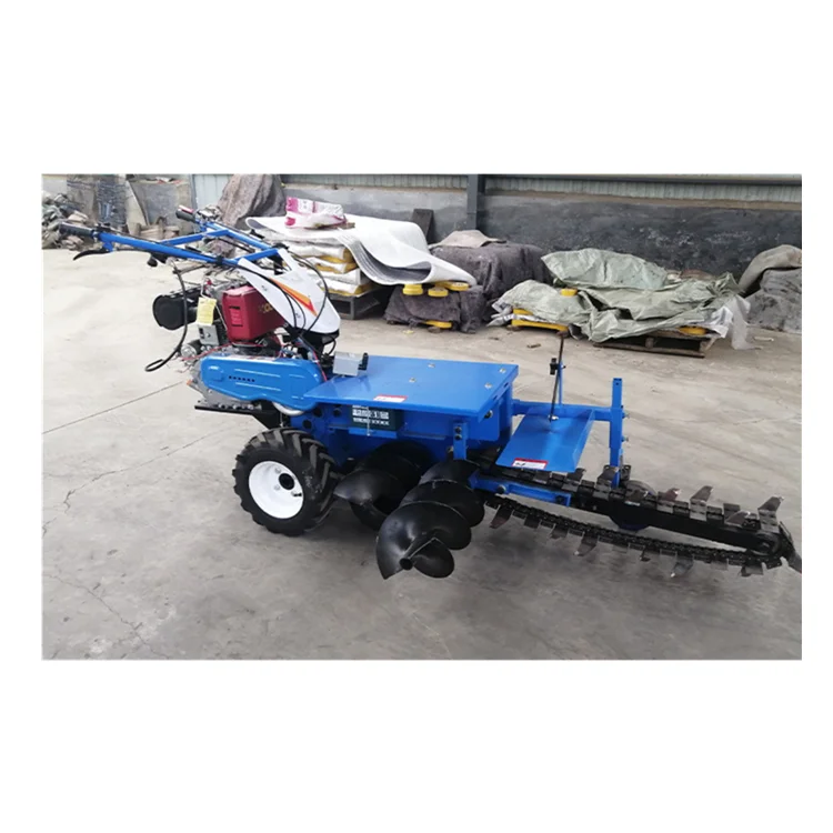 new product ideas 2024 Small Handheld Chain Ditcher Walk Behind Trencher Chain skid steer trencher attachments