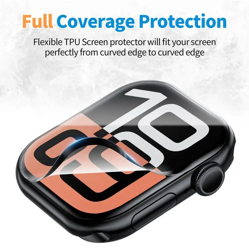 Screen Protector For Apple Watch s11 s10 46mm 44mm 41mm 45mm-42mm Soft Film iWatch Series 9-8-7-6 5 Se ultra 2 49mm Accessories