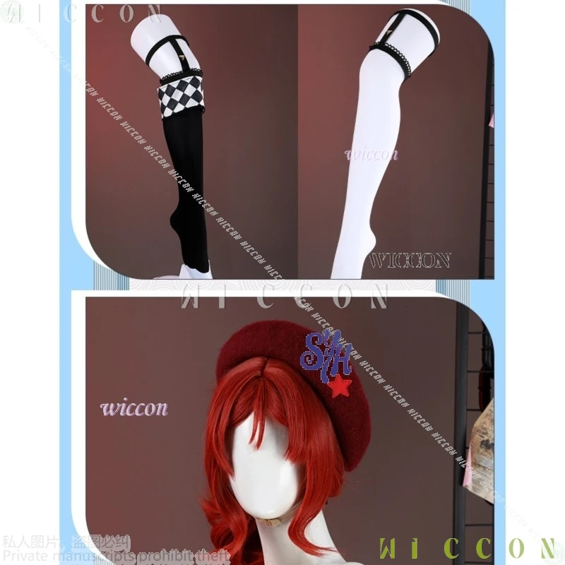 Mujer Maki Nishikino Cosplay Anime Game Lovelive Costume Bibi Group Kawaii Idol Red Cake Checkered Pattern Halloween Costumes Di