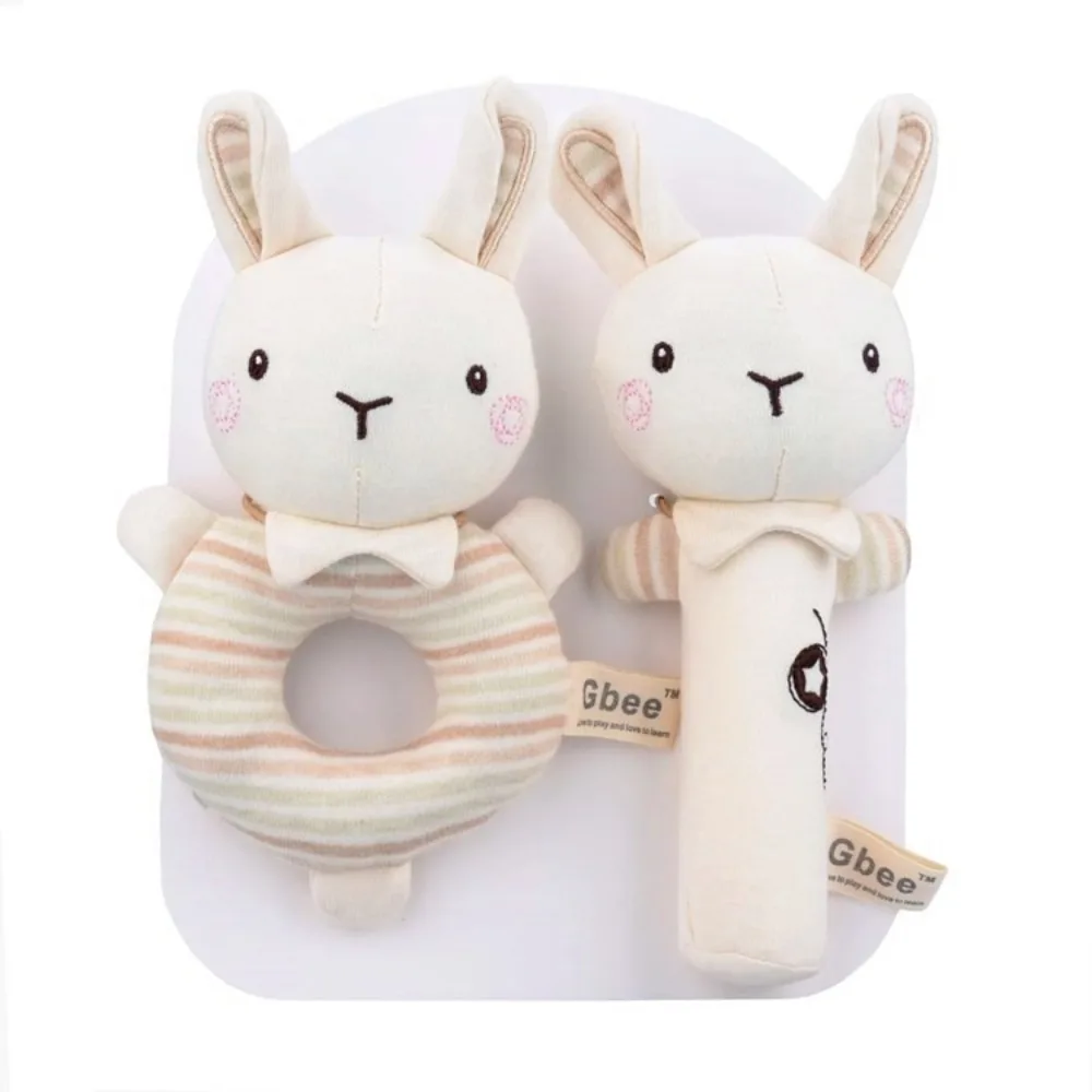 Nette Cartoon Tiere Baby Hand Shaker Weiche Kind Pädagogische Handbells Neugeborenen Komfort Spielzeug Baby Komfort Spielzeug Plüsch Infant Rassel