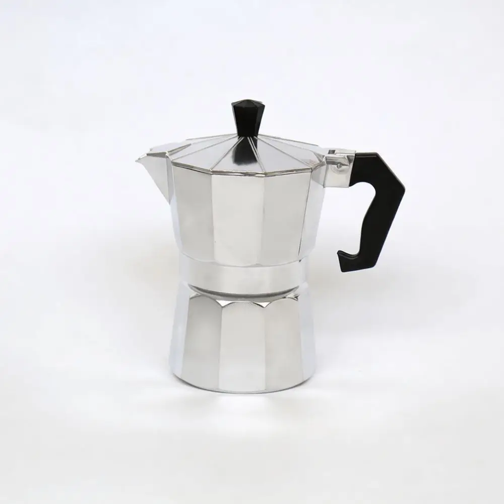 Stovetop Espresso Maker Aluminum Mocha Pot Dual Valve Coffee Brewer Traditional Italian Extraction Coffee Pot Kitchenware
