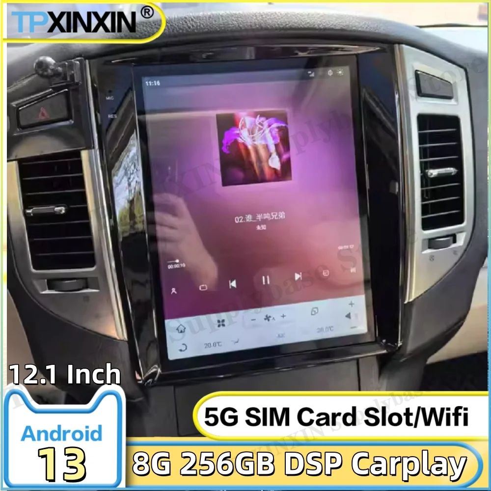 Carplay Android Auto For Mitsubishi Pajero V93 V97 V98 2006~2020 Multimedia GPS Navigation Car Stereo Receiver Player Head Unit