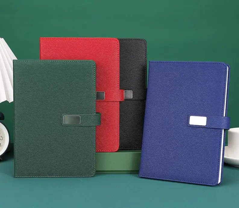 Vintage A5 Leather Notebook with Leather Notebook Cover, Personalized Soft Cover and Bookmark, Perfect for Business, Meeting