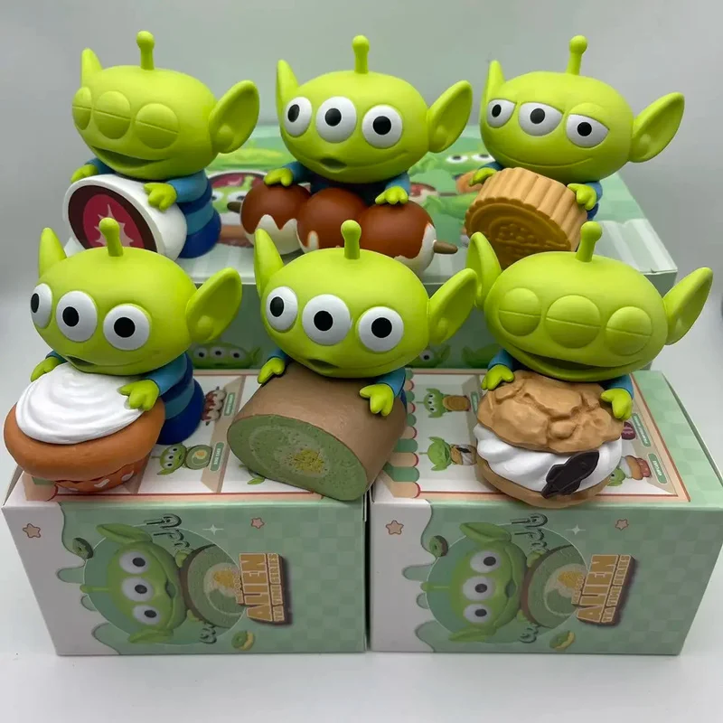 Neue Jahr Blind Box Alien Rex Action Figur Set Tee Party Sammlerstücke Kind Spielzeug Nette Desktop Dekoration Frühling Festival Souvenir