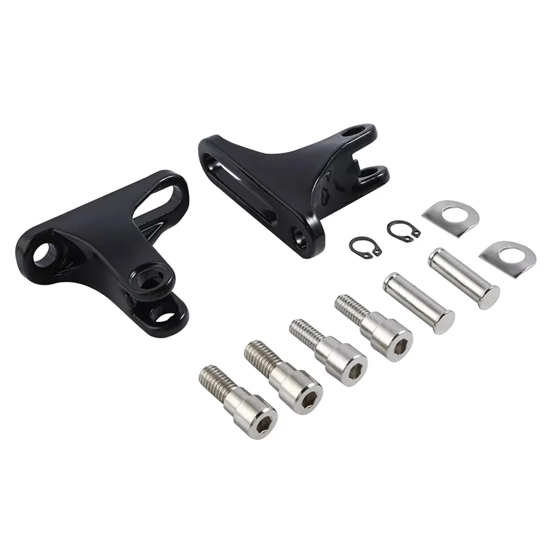 

Black Rear Passenger Foot Pegs Bracket Mount Kit For Electra Street Glide