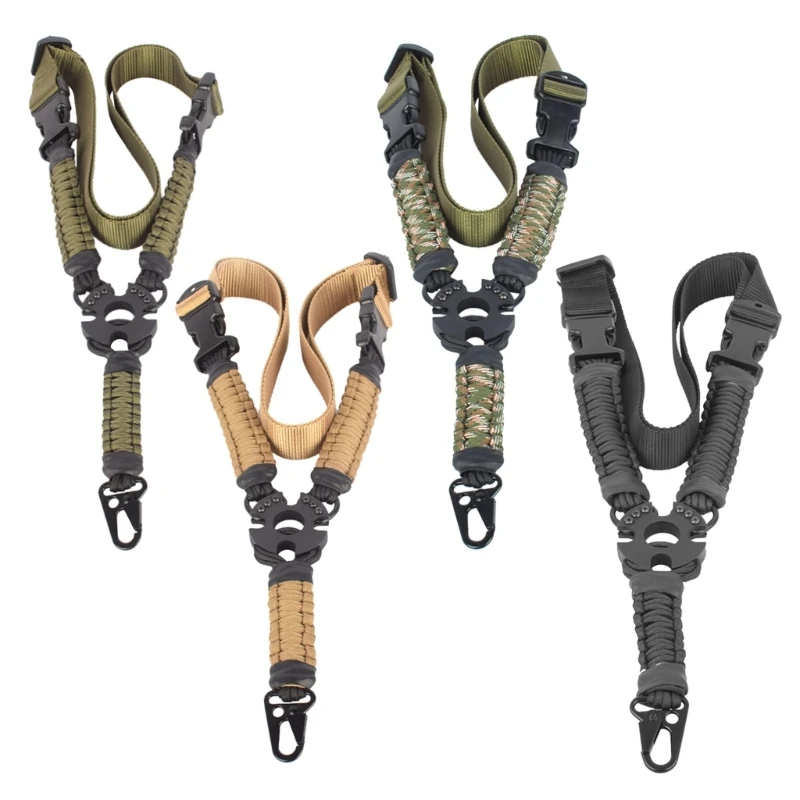 Nylon Webbing Multiuse Durable Rifles Sling Tactic Single Point Guns Sling QD Sling Quickly Adjust Length Shoulder Strap