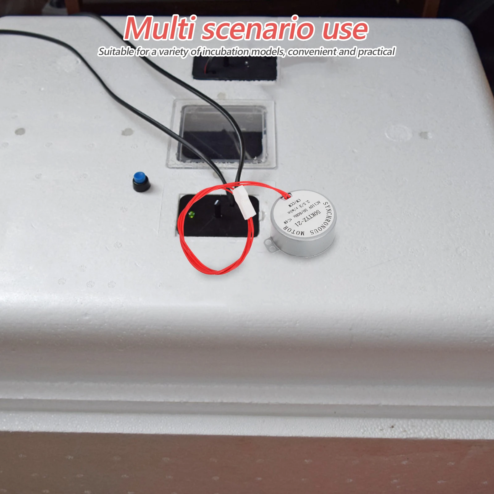 

Mini Egg Flip Motor Asynchronous Ac Gear Turner for Incubator Convenient Small Automatic