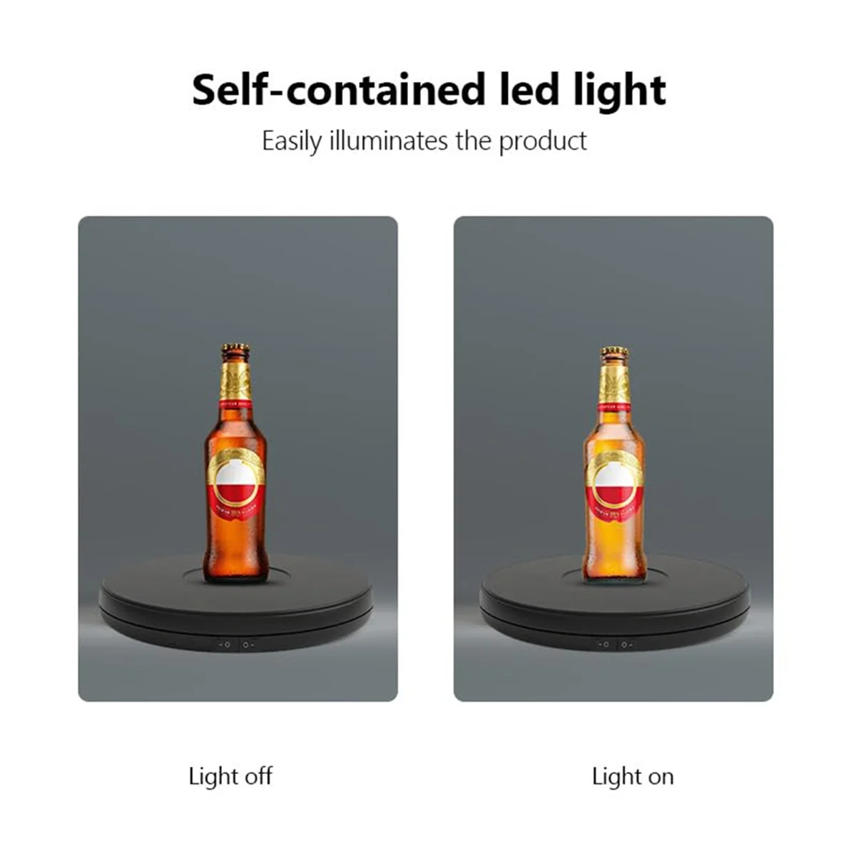 

Вращающаяся светодиодная подставка на 2025+ 10 дюймов, 360° ° Моторизованный проигрыватель с подсветкой, электрическое основание спиннера емкостью 22 фунта