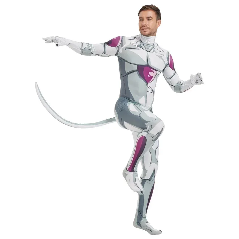 

NewFrieza Cosplay Spandex Zentai Bodysuit Jumpsuits Halloween Frieza Costume Suit Anime Cosplay Frieza Bodysuit for Men2025
