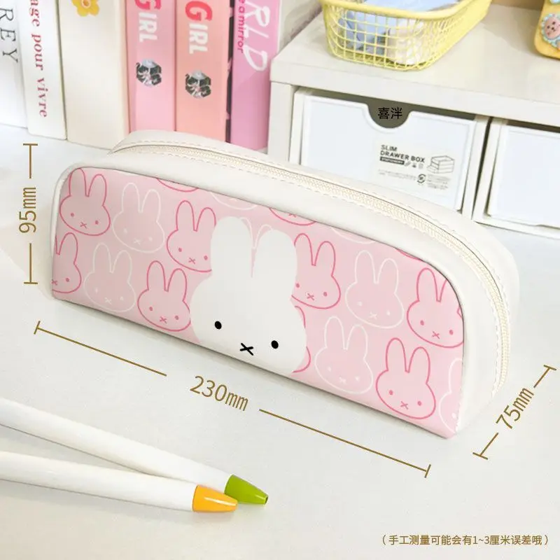 Kawaii Miffy Pencil Case Cute Cartoon Miffy Rabbit Pencil CaseWaterproof Stationery Box Cute Stationery Bag