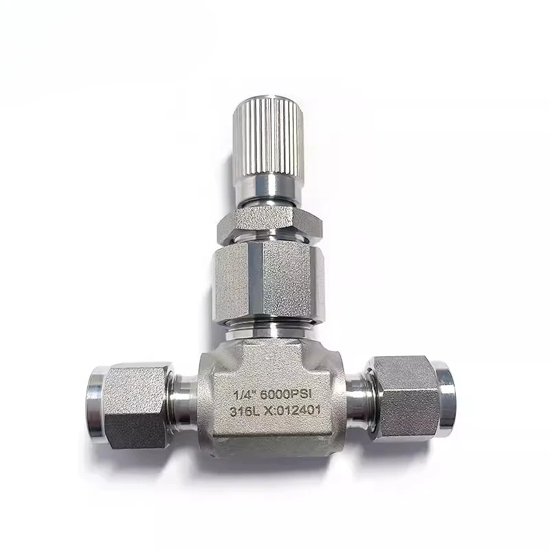 Stainless steel 316 fine adjustment valve, angle valve, regulating valve, metering control adjustable flow