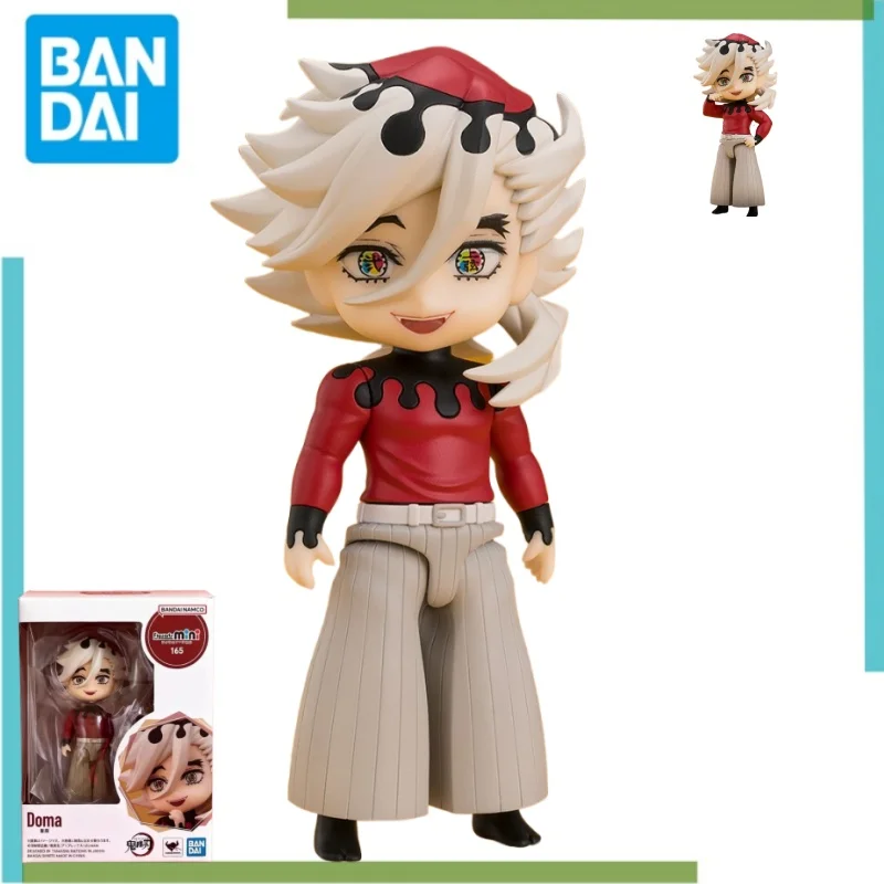 Bandai Original Anime modelo figura de acción Demon Slayer: Kimetsu no Yaiba Figuarts mini 165 Doma juguetes para niños regalo de Navidad