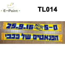 145*18 cm Size Maccabi Fanatics Scarf for Fans Double-faced Knitted TL014