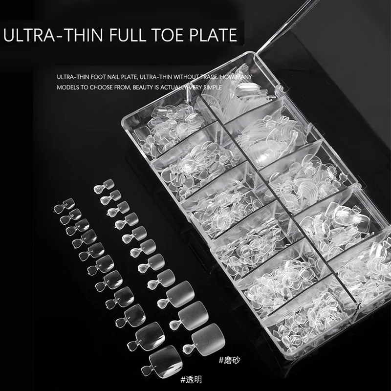 

TSZS Мягкие накладные ногти с квадратной ножкой ABS, полное покрытие, 500 шт., матовые, прозрачные, с коротким носком, накладные мягкие гелевые типсы для ногтей