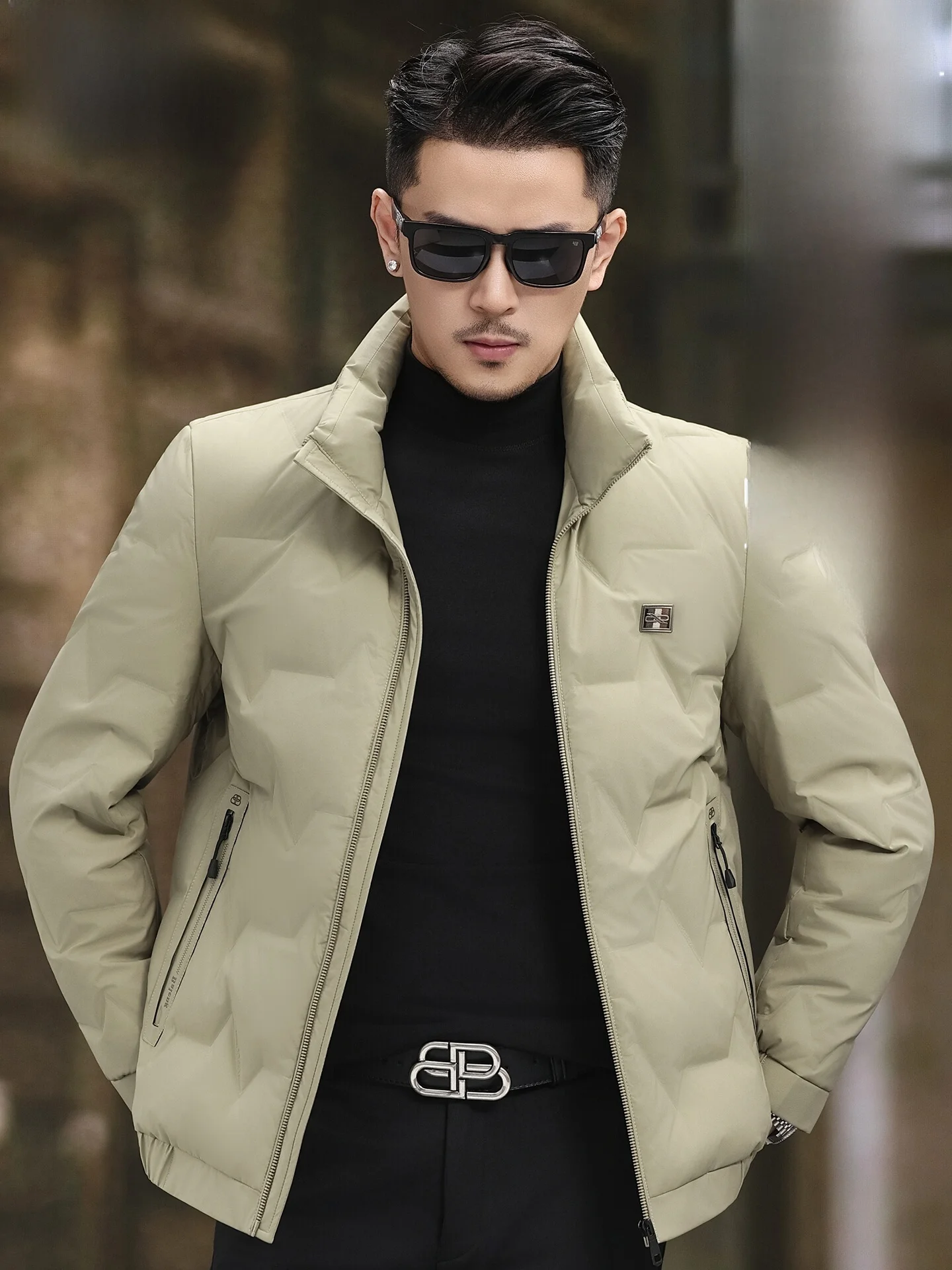 

Мужская пуховая куртка Pierre Cardin с воротником-стойкой, осенне-зимняя, теплая, модная, деловая, повседневная, для активного отдыха