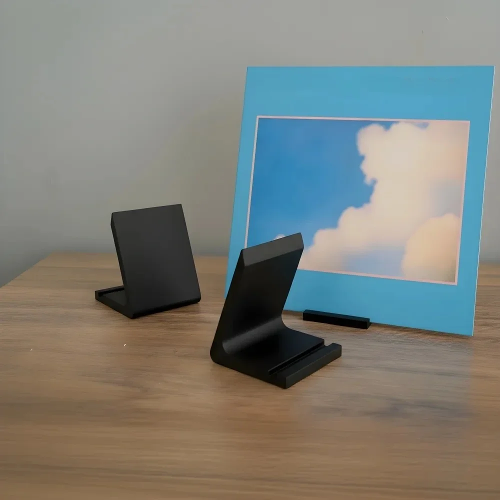 Desktop Vinyl Record Display Stand Countertop LP Album Holder Desk Organizer For Music Collection Storage Home Decoration