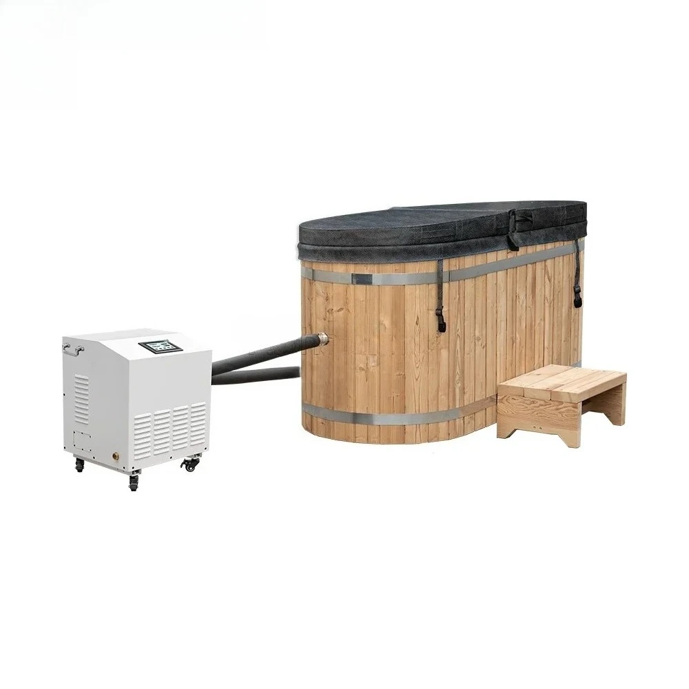 

l Outdoor Freestanding Wooden Batutub Colde Plunge Chiller Wi-fi With Inpendent App Control freestanding bathtub