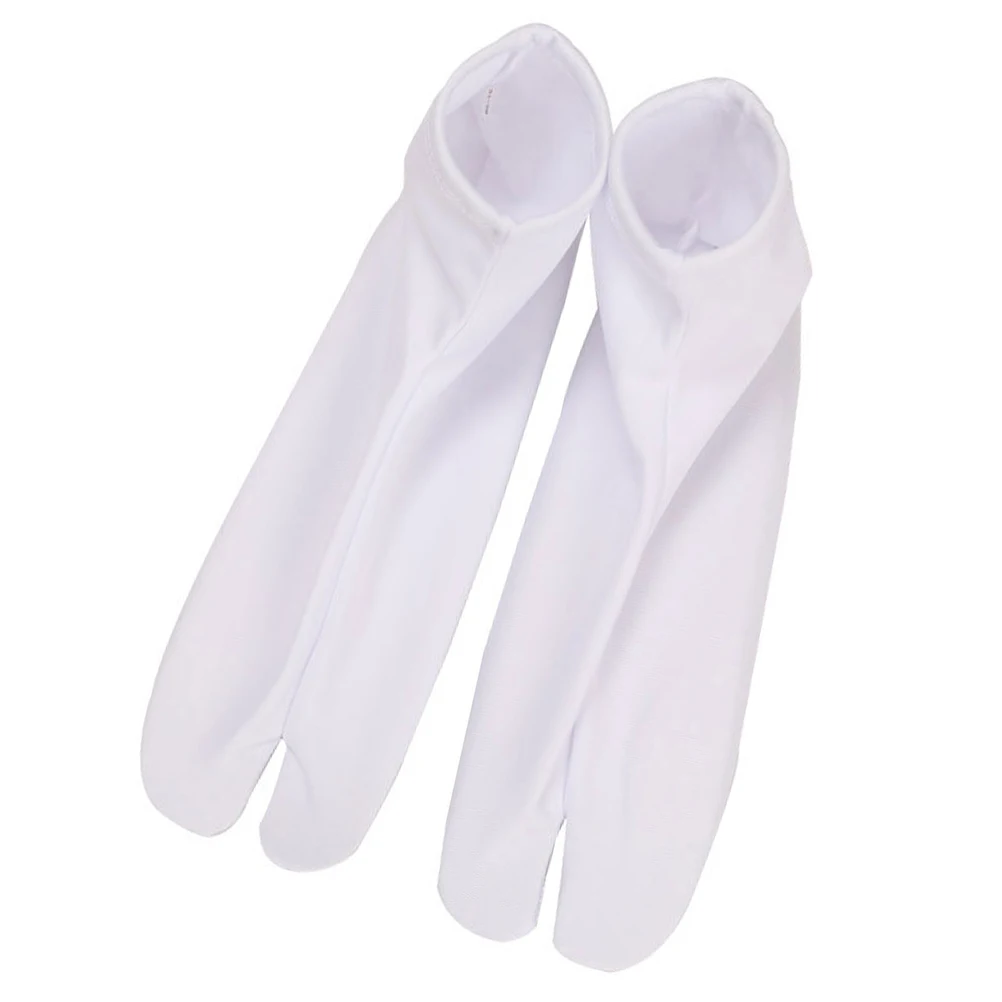 

Anti Two Toe Socks White 37 39 Intl 23 34 Warm Japanese Style Short Flops Cosplay Socks Men Women Elastic Material