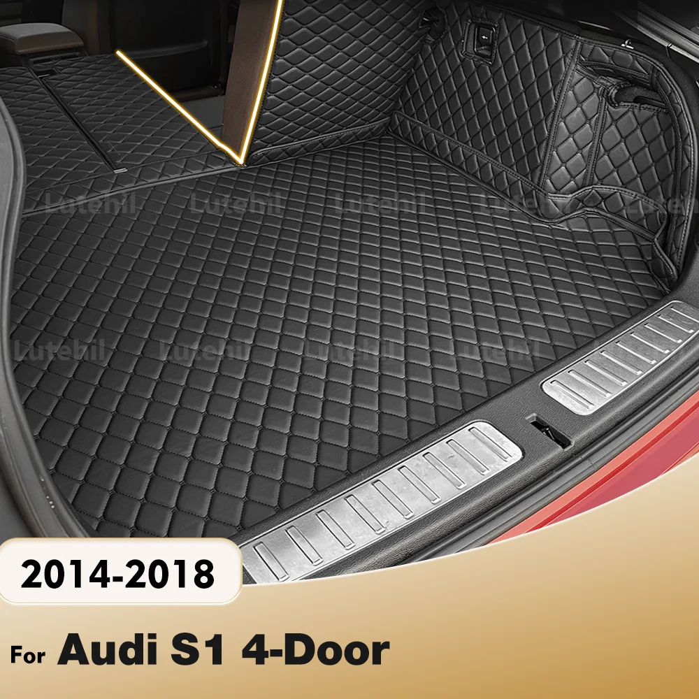 

LUTEHIL For Audi S1 4-Door 2014-2018 17 16 15 Auto Full Coverage Trunk Mat Lutehil Car Boot Cover Pad Cargo Liner Accessories