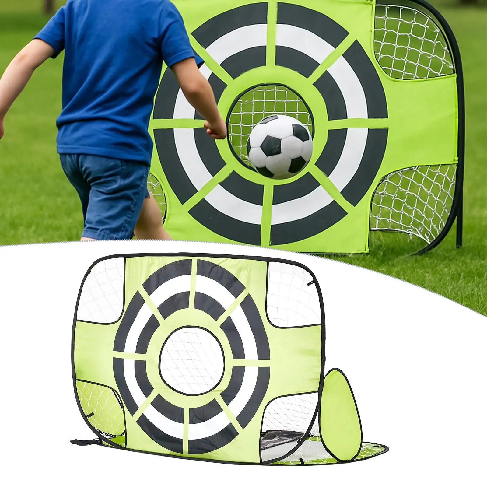 キッズサッカーゴールサッカーゴール折りたたみオックスフォード布ボールトレーニング器具公園庭子供ギフト用