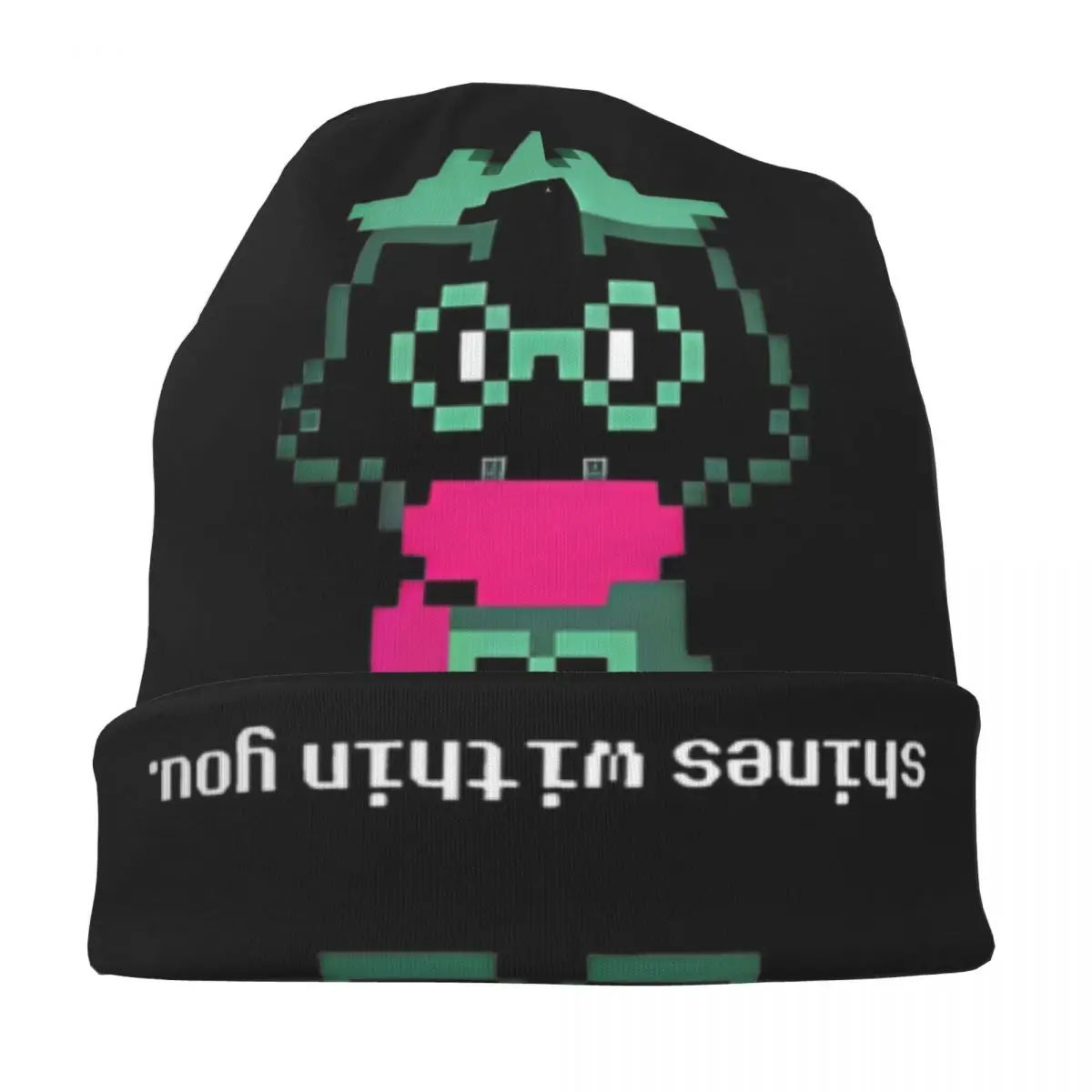 Ralsei Fluffy Boys Bonnet Hats Goth Street Deltarune Skullies Beanies Hat Unisex Warm Head Wrap Cap