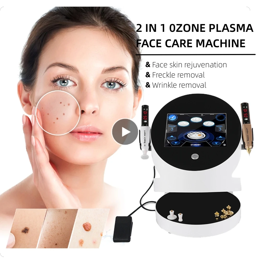 

2 In 1 Fibroblast Plasma Jet Pen Eyelid Lifting Machine Wrinkle Removal Skin Rejuvenation Acne Remover Ozone Plasma Shower