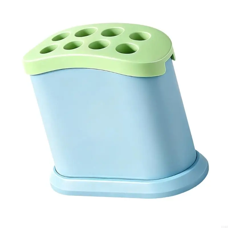Study Desk Pencil Organizers Cap, Integrated Anti-Loss Holders with Multi-Slot Top for Classroom and Meeting Notes H8WD