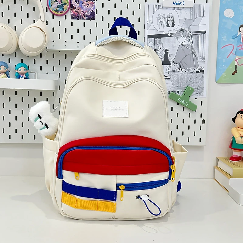 

Schoolbag FemaleinsCute large-capacity versatile backpack for high school and junior high school students, simple and fresh back