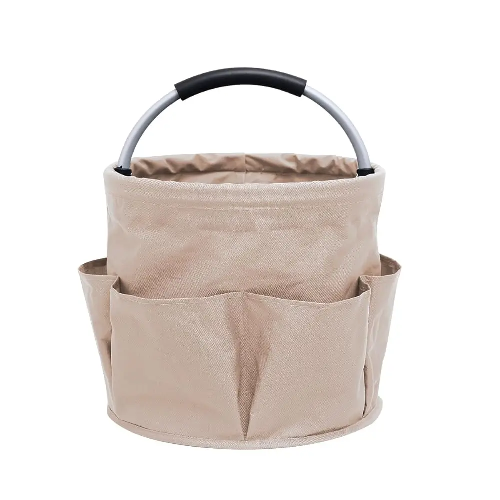 

Garden Tool Organizer Bag 17L Collapsible Tool Bag Foldable Tool Organizer Outdoor Camping Garden Harvest Basket Garden Tool