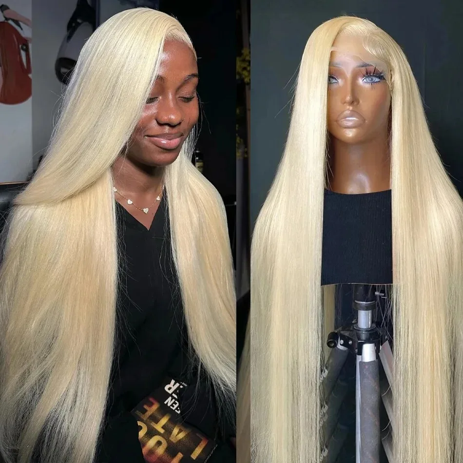 HD 30 40 Inches Honey Blonde 613 Bone Straight Transparent 13x4 Lace Front Human Hair Wigs 13x6 Lace Frontal Wig Remy Hair