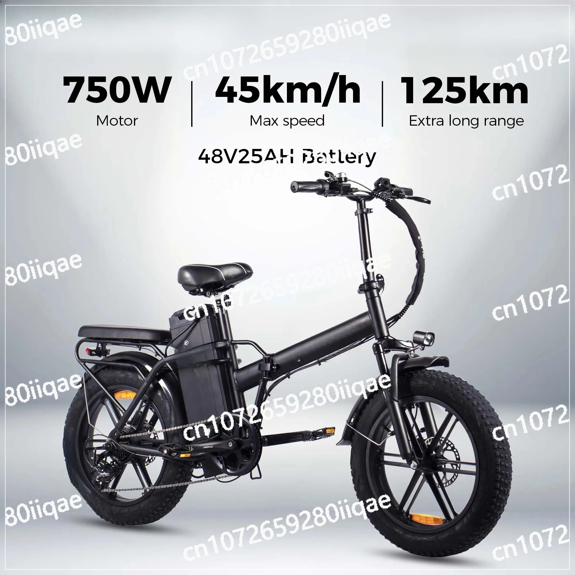 Delivery Electric City Bike 48v25ah 750w 20inch Fatbike Electric Snow Bike Fast Electric Bicycle Fatbike