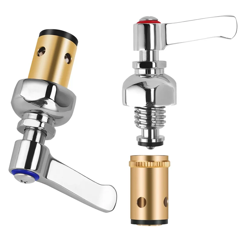 

T98C-T& S латунный стержень ручки крана, боковой шпиндель с горячей и холодной стороны, подходит для клапана Eterna, замена 002713-40 002714-40