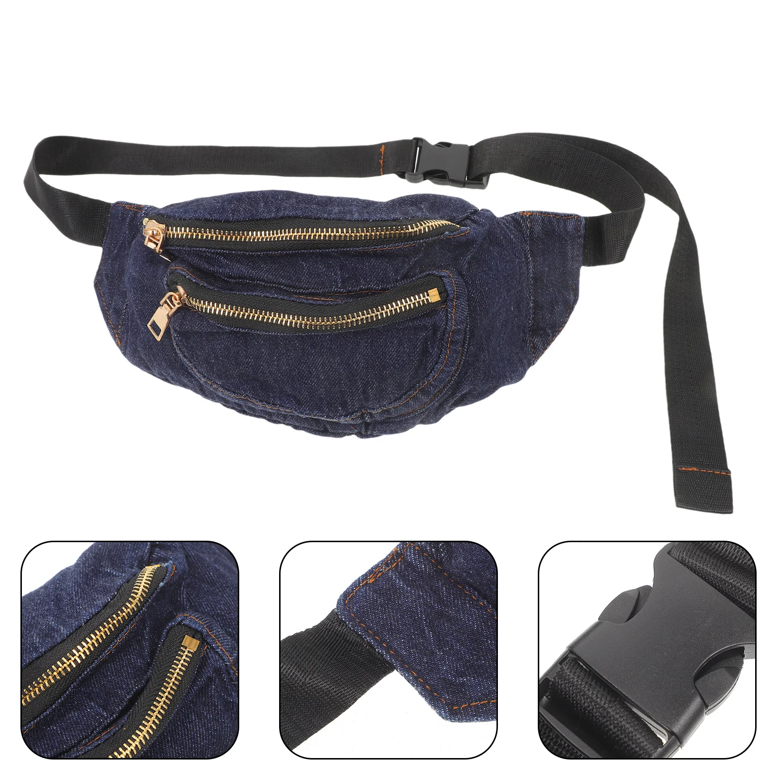 

Denim Waist Lightweight Crossbody Pouch Women Jeans Bags Chest Pocket Waist Pack Travel Fanny Pack Durable Small