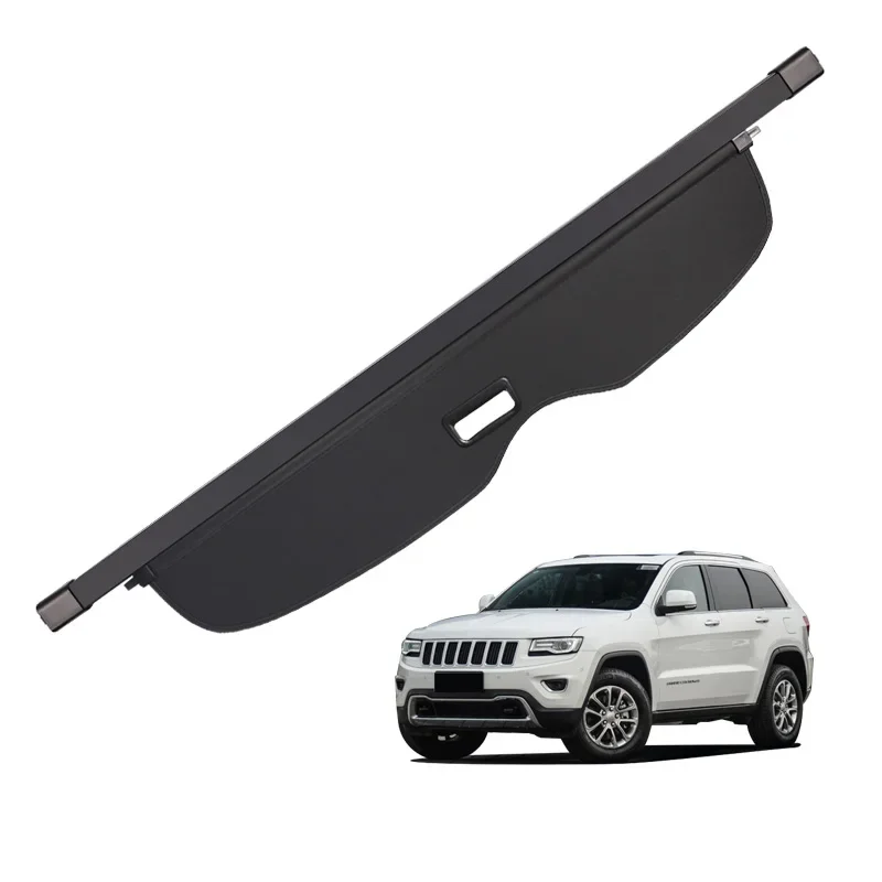 

For Jeep Cherokee Retractable Trunk Cargo Cover with Back Curtain All Weather Shielding Shade Cargo Luggage Cover