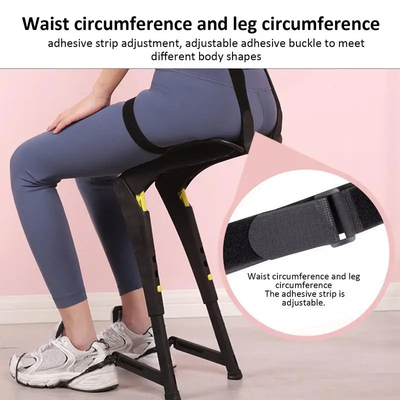 2024 Wearable Chair Portable Folding Invisible Seat & Leg Brace Lightweight 3 Gear Adjustable Wearable Leg Ergonomics Seat