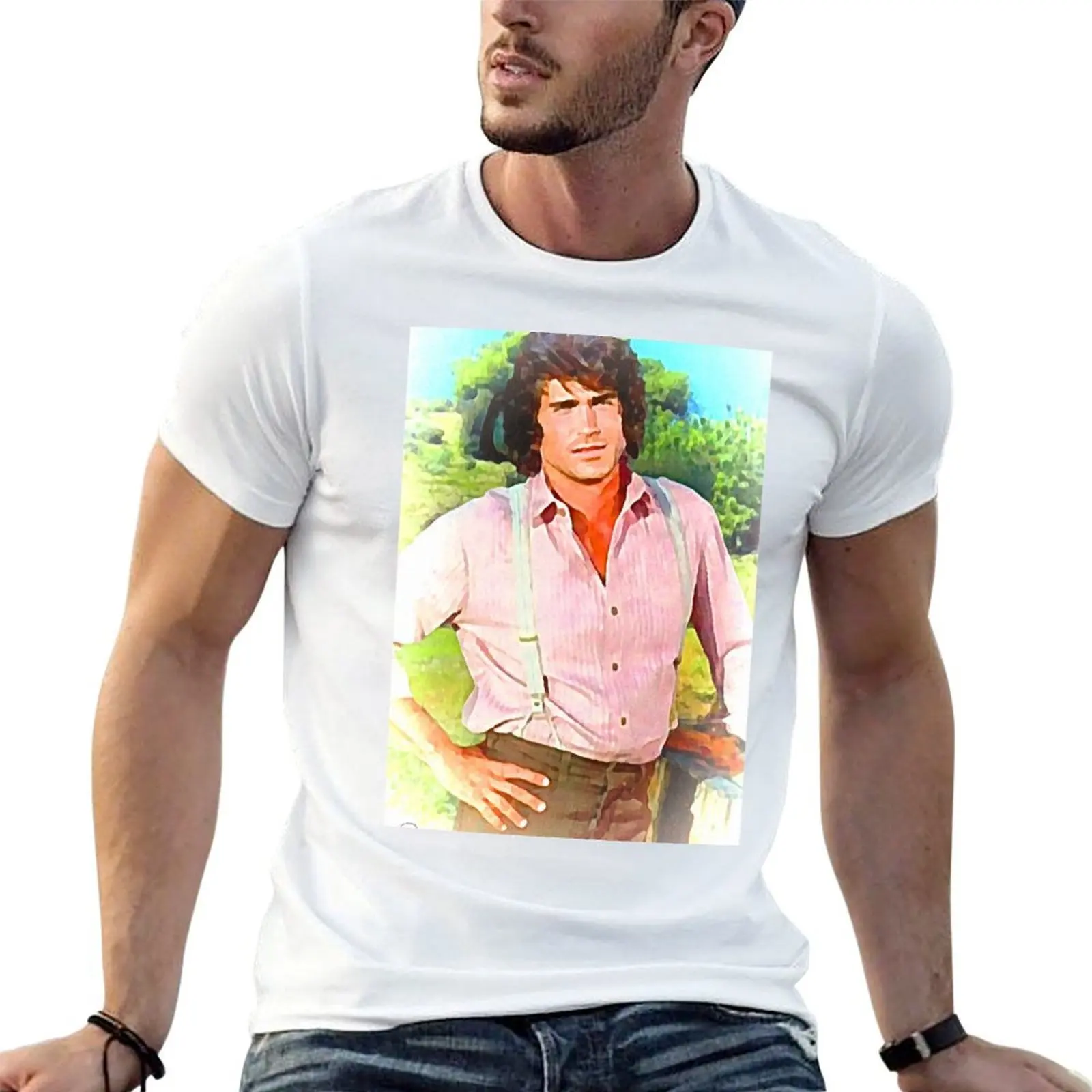 LITTLE HOUSE- PA INGALLS T-Shirt shirts graphic tee vintage anime shirt mens white t shirts