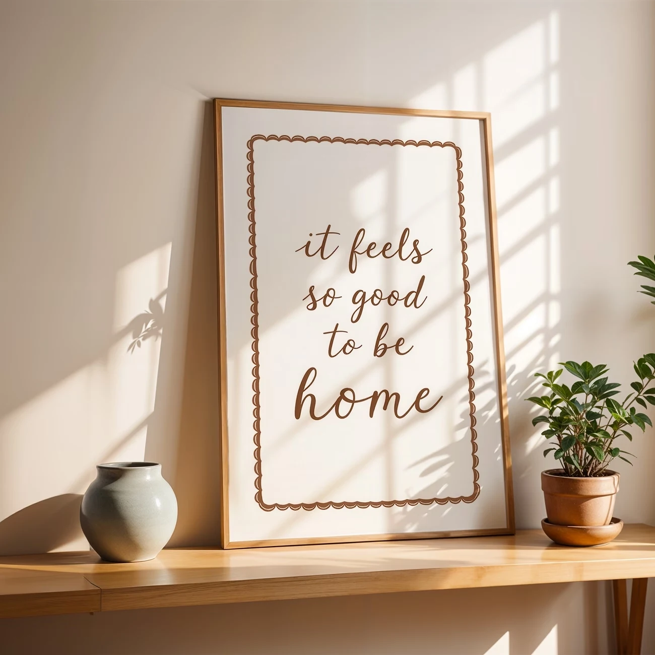 Retro It Feels So Good To Be Home Quotes Wall Art Print Canvas Painting Poster Picture For Living Room,Bedroom Home Decor