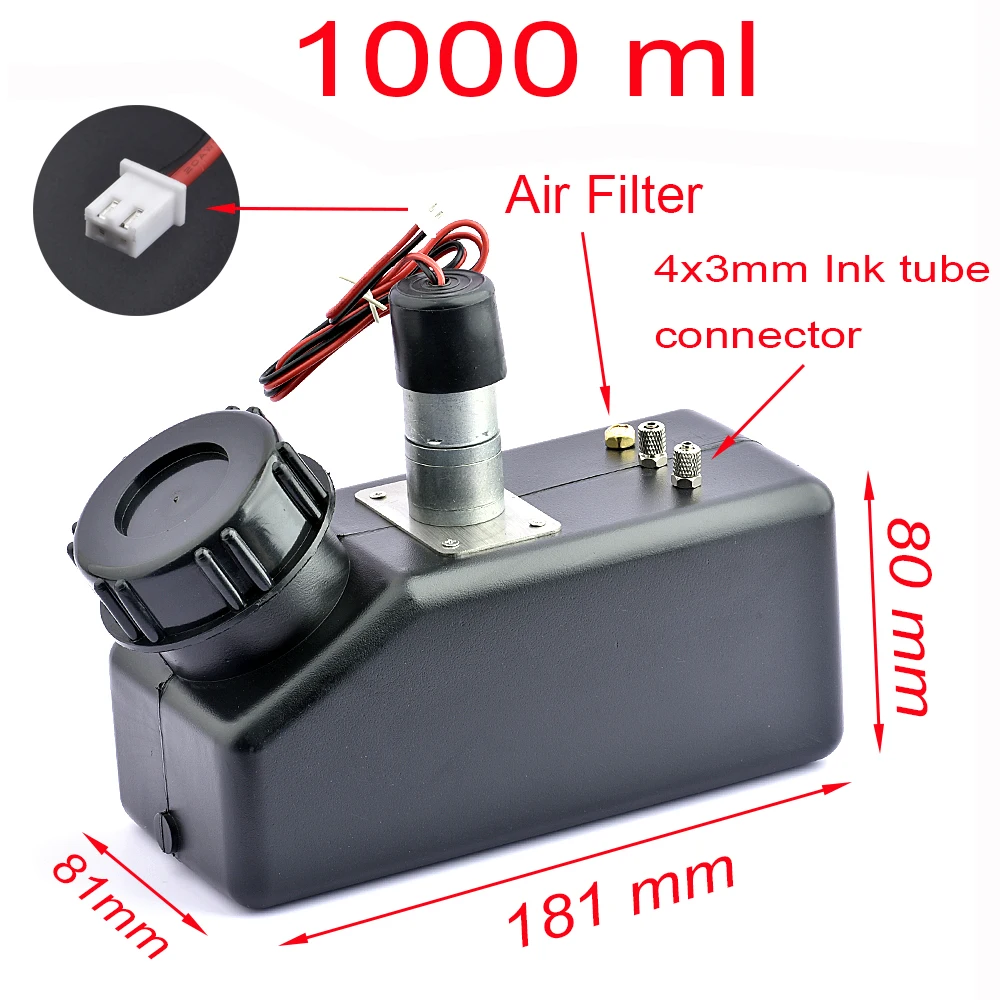 Custome Made Ink Box Ink Tank with Stirring Motor for All Kind of UV DTF Printer 250 500 100 1500ml Ink Cartridge with Mixer